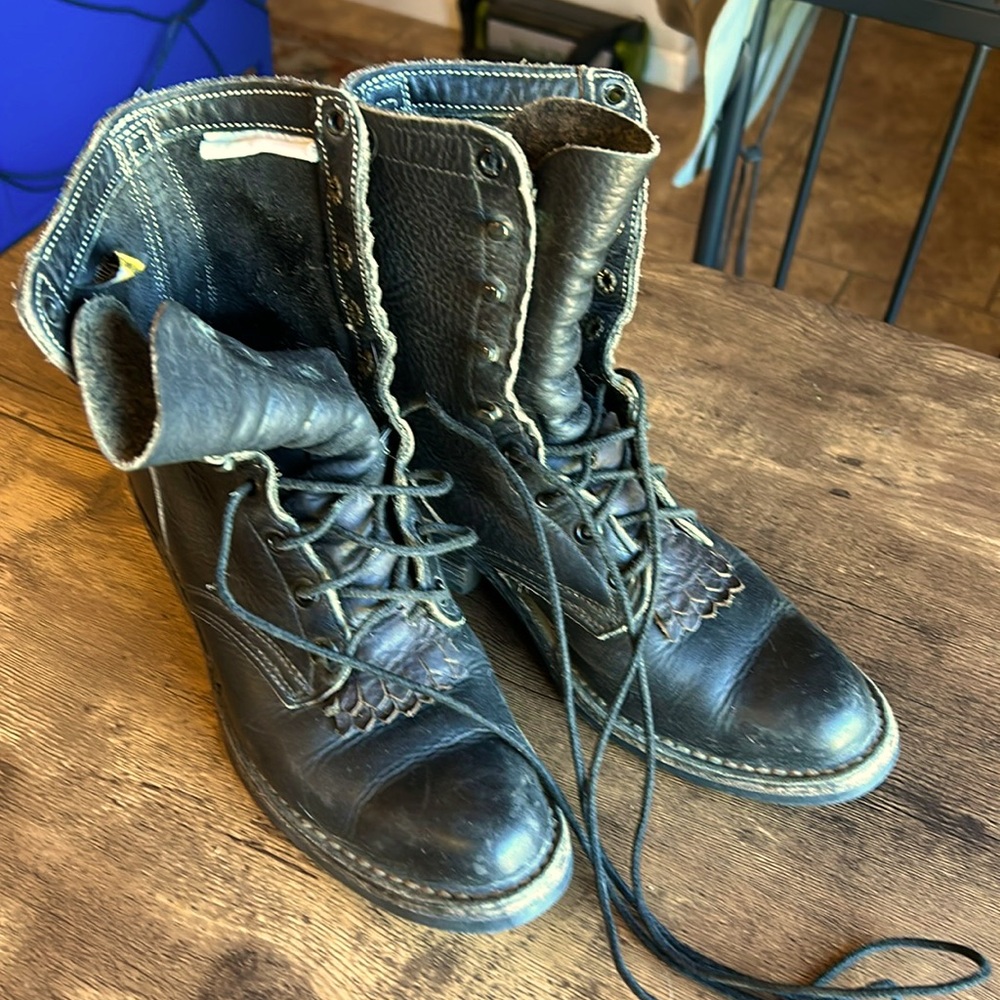 Genuine leather custom built women’s packer boots